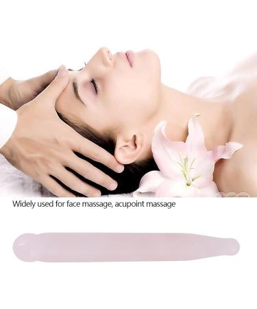 Massage Stone Stick - 12 cm Natural Rose Quartz Acupressure Pen for Facial Massage & Gua Sha Tool - Buy Online on GoSupps.com