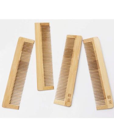 4 Pcs Wooden Comb Hair Comb Massage Comb Eco Friendly Zero Waste Bamboo Handmade Wood Hair Comb 5.35 ''/ 13.6cm for Women Men and Girls - Buy Online on GoSupps.com