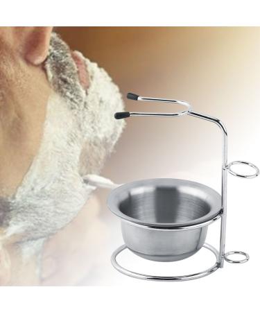 Fashionable Men's Shaving Tool Set | Straight Razor Stainless Steel Brush & Soap Cup Holder - Premium Quality Shaving Accessories - Buy Online on GoSupps.com