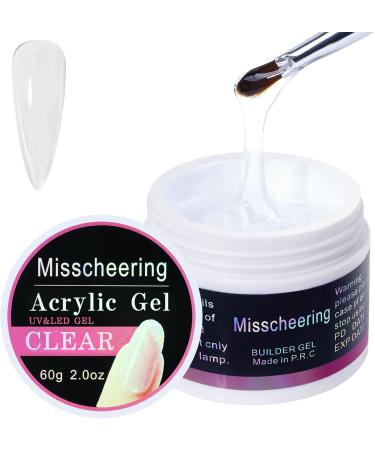 Joyeee Nail Extension Gel Kit 60ml Clear Poly Nail Gel Acrylic Nail Builder Strengthen Crystal Gel Set Hard Builder Gel for Nail Design Repair Gel Nail Starter Kit for Beginners and Nail Technician - Buy Online on GoSupps.com