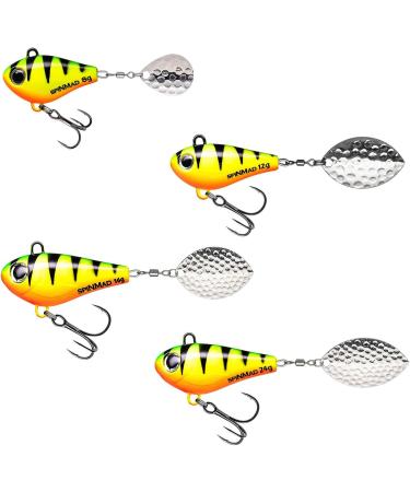 Buy SpinMad Jigmaster Lead Head Spinner 8g - Firetiger Color Favorite Lure for Fishing | International Shipping Available - Buy Online on GoSupps.com