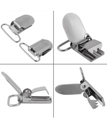 Zyyini Silver Metal Suspender Clips - DIY Accessories for Clothing 25mm Replacement Parts - Buy Online on GoSupps.com