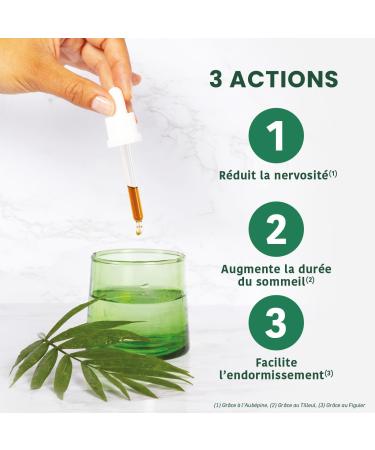 Santarome Bio - Organic Sleep - Bud macerate - Sleep Supplement - Gemmotherapy - Hawthorn Fig Linden - Bottle 30 ml | France - Buy Online on GoSupps.com