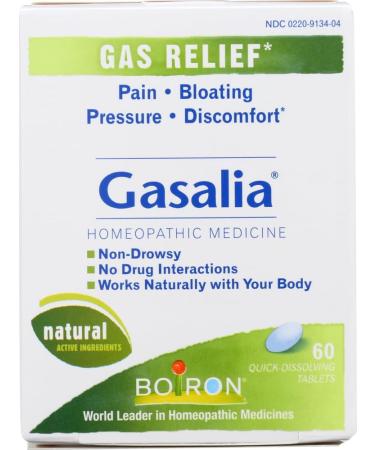 Boiron Gasalia - Gas Relief - Homeopathic - all Natural - 60 Tablets