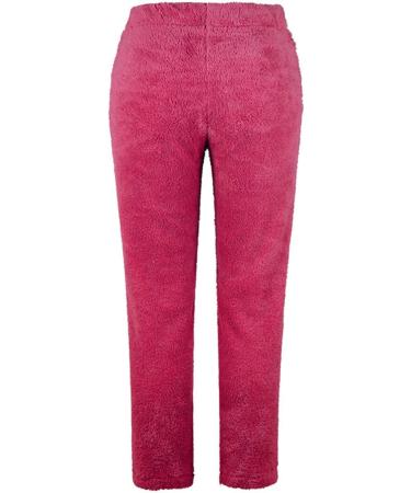Haiorziyou Women's Thick Plush High Waist Winter Warm Pants - Fleece Joggers Elegant Big Size Sport & Yoga Pants in Red - Buy Online on GoSupps.com