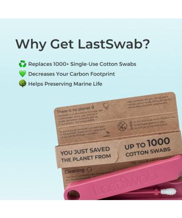 LASTSWAB Reusable Cotton Swabs for Babies Eco-Friendly Ear Cleaner & Baby Q-tips Sustainable Baby Care Essentials - Buy Online on GoSupps.com