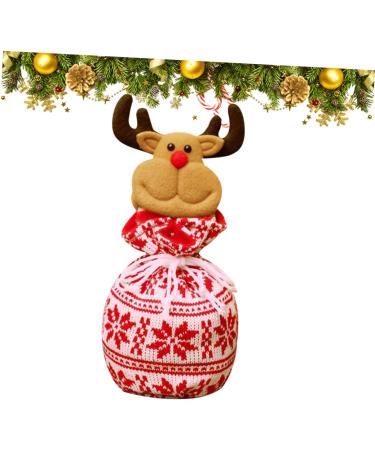 SEWOART 1pc Christmas Plush Pouches for Reindeer Party Ornament Hanging Knitted Decoration Table - Buy Online on GoSupps.com