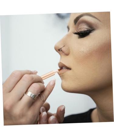 Beatifufu Portable Lip Brush Lip Makeup Lip Gloss Lip Brush for Women Lip Brush Wand Makeup Tools Lip Balm Applicator Makeup Brush for Women Lip Stick Artificial Fiber Lips 13.40X0.90X0.90CM Golden - Buy Online on GoSupps.com