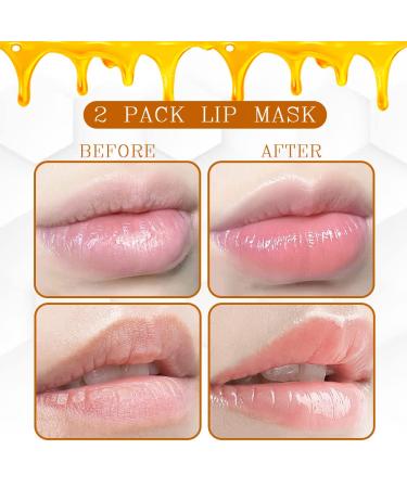 Honey Pot Bee Balm Lip Balm Duo - Hydrating Lip Scrub Exfoliator for Dry and Cracked Lips - Night Repair Sleeping Masks for Lip Care - Buy Online on GoSupps.com