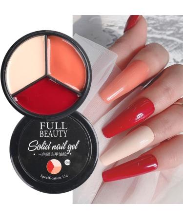 Hot Soak Off UV Nail Gel Varnishes 3 Colors in 1 Reflective Glitter Gel Solid Cream Gel Polish(03) Style03 - Buy Online on GoSupps.com