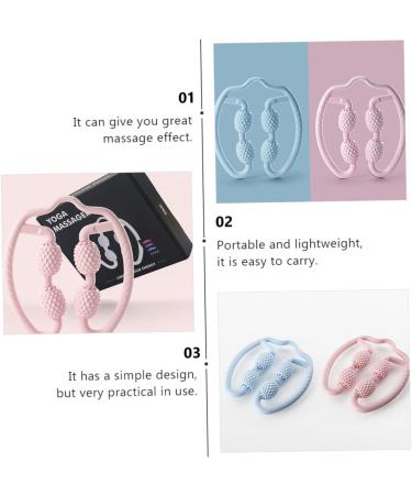 Tofficu Neck and Shoulder Massage Device - Handheld Foam Ring Wheel for Deep Tissue Relief | 1PC Linset Uh - Pink - International Shipping Available - Buy Online on GoSupps.com
