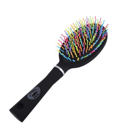 Detangling Hairbrush Premium Detangler Brush Removes Knots and Tangles - All Hair Types Including Hair Extensions - Best Brush/Comb for Women Girls Men & Boys - Use in Wet and Dry Hair Oval Rainbow