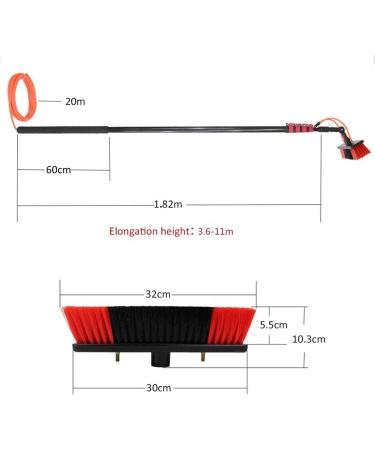 Window Cleaning Brush Window Cleaning Pole 3.6-11M Truck Washing Brush with Pole System for Window Cleaning Photovoltaic Panel Cleaning Trucks Cleaning Conservatory Roof/20Ft/6M - Buy Online on GoSupps.com