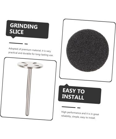 Housoutil 1 Set Nail Polishing Sheets Replaceable Sandpaper Discs Nail Art Accessories Sandpaper Metal Shaft Nail Accessories Electric Grinding Slices Pedicure Nail File Lava Stone - Buy Online on GoSupps.com