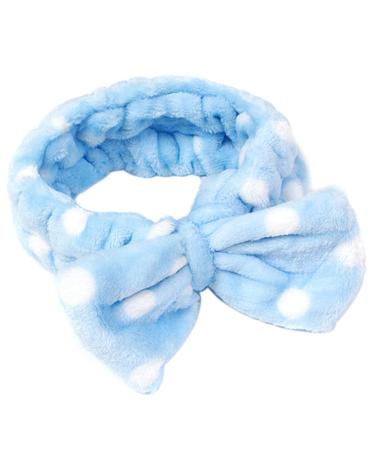 U/K Blue Face Wash Hairband for Women - Bow Makeup Cosmetic Elastic Headband | New Release - Shop Now! - Buy Online on GoSupps.com