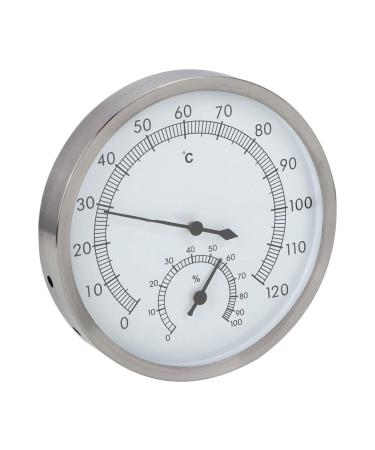 Sauna Room Stainless Steel 2 in 1 Thermo Hygrometer Durable for Sauna Room Accessories