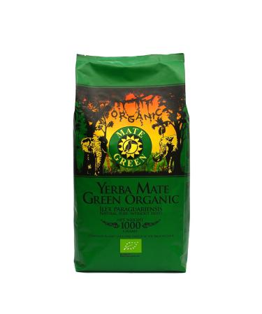 Organic Green Mate Tea 1 kg - Premium Yerba Mate Loose Leaf 95% Large Leaves Traditionally Harvested & Dried | Authentic Brazilian Tea - Buy Online on GoSupps.com