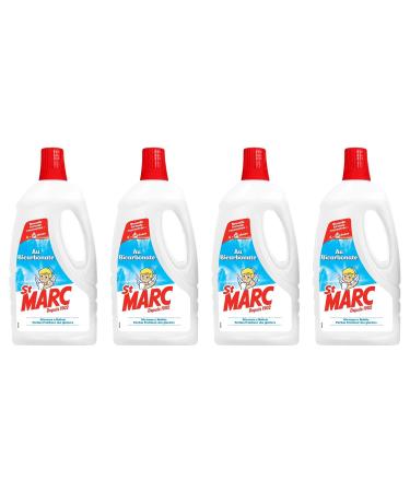 St Marc Bicarbonate Multi-Purpose Liquid - New Concentrated Formula - Pack of 4 x 1L