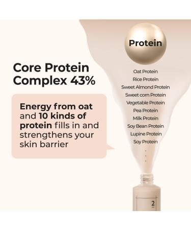 numbuzin No.2 Protein 43% Creamy Serum | Core Protein Complex Oat Protein Ceramide Panthenol Skin Barrier Strengthening Tighten Loose Skin | Korean Skin Care for Face 50ml - Buy Online on GoSupps.com