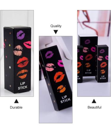 Beaupretty 50 Pack Empty Lip Gloss Boxes - Stylish Black Lipstick Packaging for Perfume & Essential Oils - Buy Online on GoSupps.com