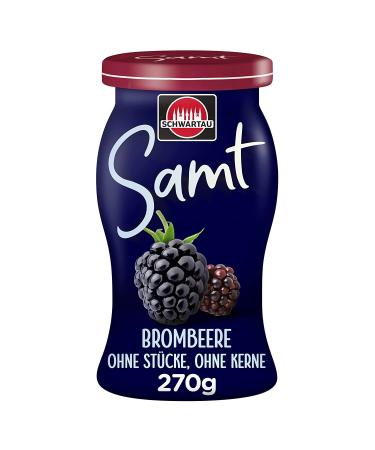 Schwartau Samt Blackberry fruit spread without pieces & seeds 270g 270 g (1 pack) Blackberry
