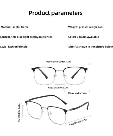Men's Business Reading Glasses - Anti-Blue Light Smart Zoom 5.2"x1.7"x2.0" - International Shipping Available - Buy Online on GoSupps.com