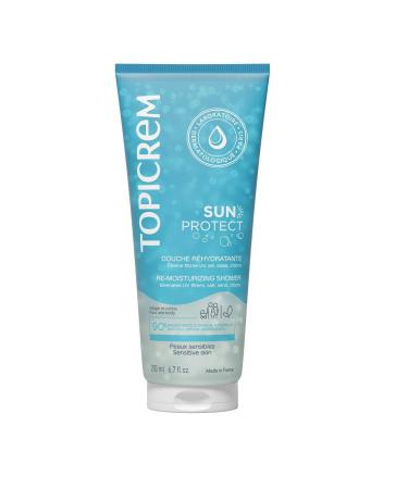 Topicrem - Sun Protect, Rehydrating Shower - Cleanses, Hydrates, Nourishes, Soothes the Skin, Removes Sun Protection Residues - Sensitive Skin Care - After Sun Shower Gel - 200 ml