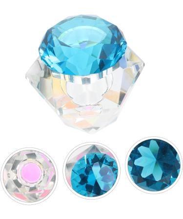 POPETPOP 3 Pcs Nail Art Crystal Cup Clear Container with Lid Sheer Nail Polish Cups Glass Acrylic Nail Dappen Dish Crystal Nail Cup Glass Container with Lid Nail Art Glass Dish Nail Art Cup 5.5x5.5cmx3pcs Bluex3pcs - Buy Online on GoSupps.com