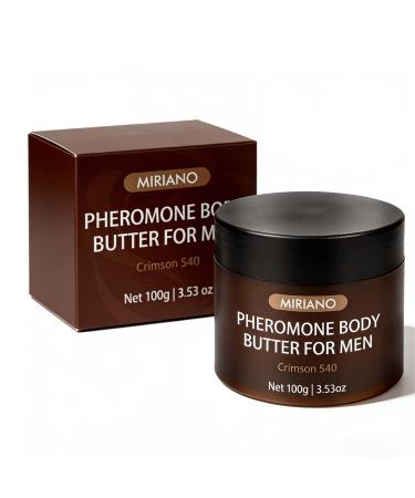 Juvein miriano Pheromone Body Butter ForMen Body Skin Cream with Shea Butter Cocoa Butter & Coconut Oil Long-Lasting Fragrance Deep Hydration Non-Greasy