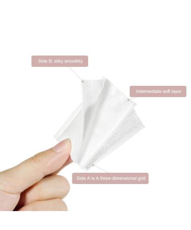 150-Pack Makeup Cotton Pads & Facial Cleaning Cloths for Makeup Removal Eco-Friendly Nail Care & Face Cleansing Essentials - Buy Online on GoSupps.com