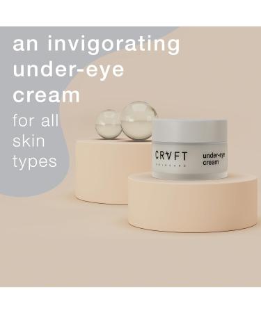 CRVFT Under Eye Cream - Brighten Dark Circles & Reduce Puffiness | Caffeine & Peppermint Scent | 30-Day Supply - Buy Online on GoSupps.com