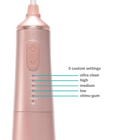 Supersmile Professional Zina Water Flosser | Rechargeable Cordless Teeth & Gum Flosser - Rose Gold | International Shipping Available - Buy Online on GoSupps.com
