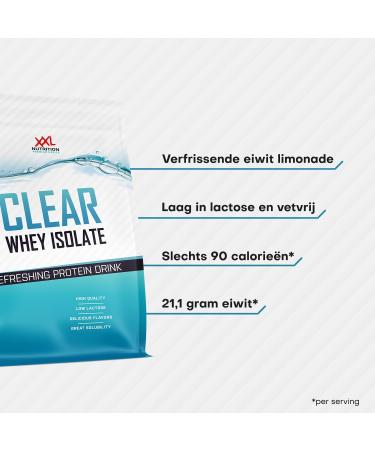 XXL Nutrition Clear Whey Isolate 84 Protein Protein Lemonade Protein Shakes Protein Powder Various Flavors Ice tea Peach 1000 grams 40 shakes Peach 1000 grams - Buy Online on GoSupps.com