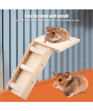 Parrot Hamster Toy Slide Climbing Ladder Two-Piece Springboard Staircase Combination (Ladder + Springboard Set (Log Color)) - Buy Online on GoSupps.com