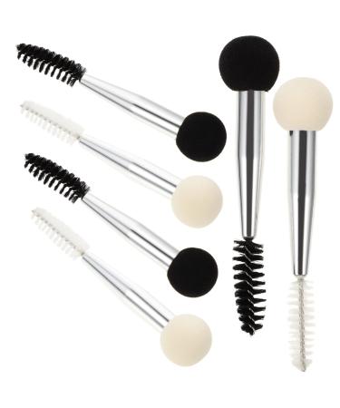 FRCOLOR Applicator Kits Liquid Sponge for Brush Wax Eyelash Spooly Wands Makeup Applicators Stencil Powder Mascara Supplies Head Gel Portable Applicator: Double Stamp Cream 7.7x1.3cm As Shown