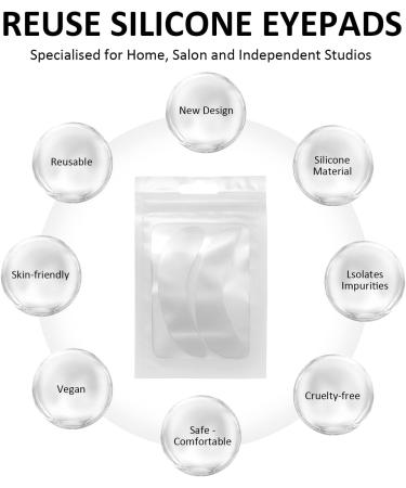 PERMANIA Lash Pads Eyelash Pads for Lash Extensions Eyelash Pads for Lash Lift Reusable Lash Pads Silicone Material for a Skin-Friendly Fit Cruelty-Free (White) - Buy Online on GoSupps.com