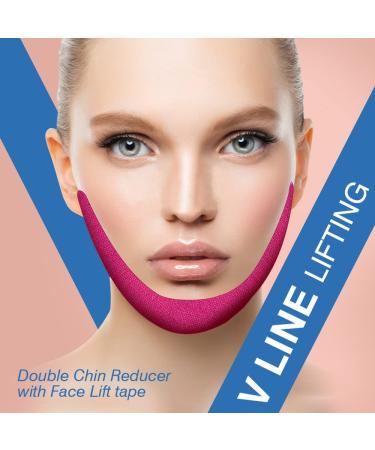 Face Lifting Tape - Sfuchin 2.5cm x 500cm Anti-Folding Multifunction Facial Tape - High Elastic Lip & Wrinkle Patches - 2 Rolls Pink for Instant Lift & Smooth Skin - Buy Online on GoSupps.com