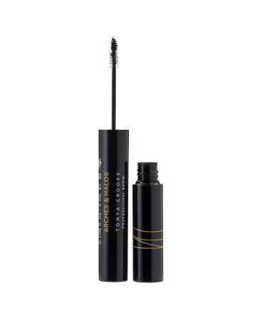 Arches & Halos Microfiber Tinted Brow Mousse - Dark Brown - Soft  Natural Definer Mousse to Shape  Sculpt and Control Eyebrows - Silky  Non-Crunchy  Fast-Setting Texture - Vegan Formula - 0.106 oz Dark Brown 0.11 Ounce (...