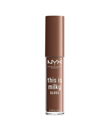Nyx Professional Makeup Milky Gloss - Vegan Lip Gloss for 12 Hour Hydration in Milk The Coco (Chocolate Brown) - Buy Online on GoSupps.com