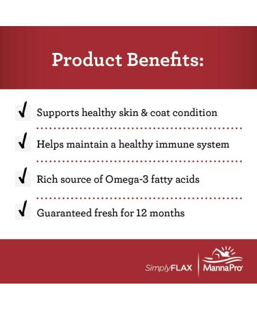 Buy Manna Pro Simply Flax for Horses - Omega-3 Flaxseed (8 lbs) | Premium Horse Supplement - Buy Online on GoSupps.com