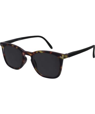 Buy Opulize Bex Sonnen Readers | Large Quadrat Designer Frames | Scratch-Resistant Lens & UV400 Protection | Brown Tortoise & Matte Black - Buy Online on GoSupps.com