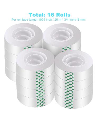 DHOOZ 16 Rolls Clear Tape for Gift Wrapping  Transparent Tape Refills  Premium Gift Wrapping Tape Rolls  Gift Tape  Gift Wrap Tape  Office Tapes Bulk for Wrapping Gifts  Desk Supplies  Home  School - Buy Online on GoSupps.com