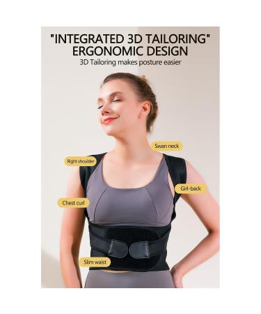 Adjustable Back Straightener Posture Corrector - Unisex Spine Support Belt for Improved Posture - Buy Online on GoSupps.com