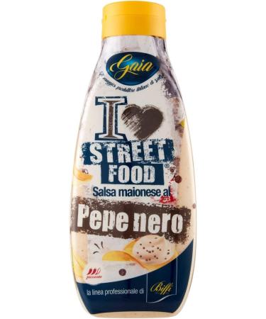 3x Gaia Salsa al Pepe nero sauce with black pepper Street Food 800 ml