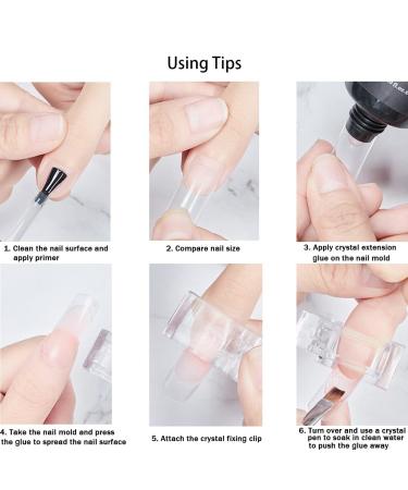 RDS 10Pcs Nail Tips Clip for Quick Polygel Nail Extensions - Manicure Nail Art Tool - Buy Online on GoSupps.com