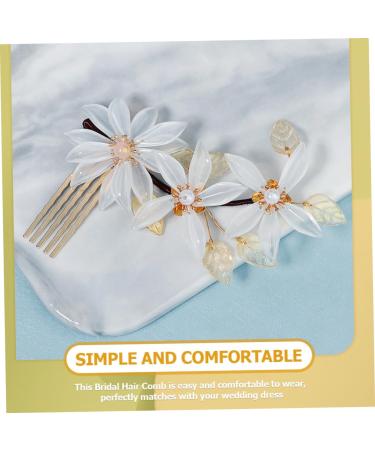 DOITOOL bridal comb girl decorate vintage hair accessories New Chinese style crystal hair comb bride cheongsam Hair up flower girl crystal bridal hair comb alloy headgear pearl wedding - Buy Online on GoSupps.com