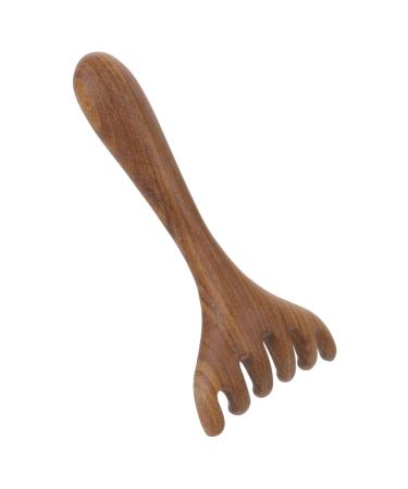 BCOATH Massagekamm with five tine body massager Easy massage comb massager made of wood practical massage device Creative massage comb made of wood tools for the scrape of the