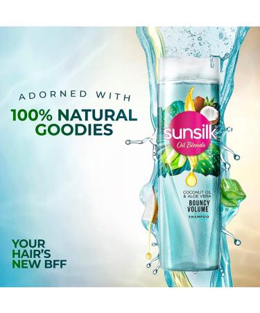 Sunsilk Shampooing VOLUME l'eau de coco et l'aloe vera pour cheveux pleins et rebondissants 195 ml - Buy Online on GoSupps.com