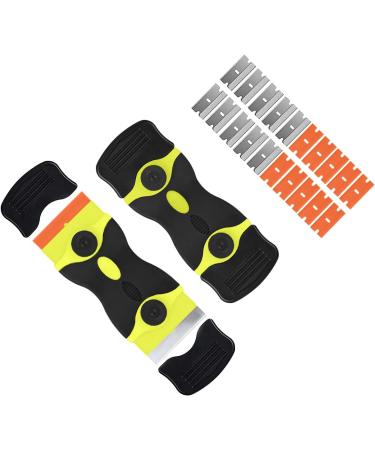 Flintronic Ceranium Field Scrap Set - 20 Stainless Steel & Plastic Blades for Kitchen & Oven Cleaning - Best Hob & Glass Ceramic Scraper - Buy Online on GoSupps.com
