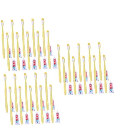 FRCOLOR 30 STK toothbrush and toothpaste kit for hotels toothbrush set in travel tissue travel toothbrush and toothpaste tooth hygiene oral hygiene VIP toothbrush set travel kit travel travel kit